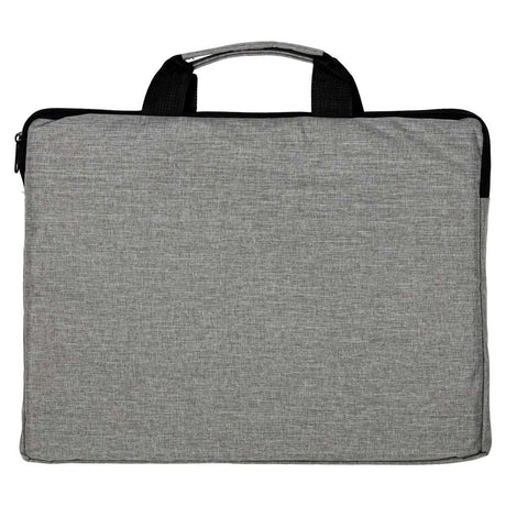 Laptopväska 15,6" vadderad Oxford-tyg grå/svart med extra ficka
