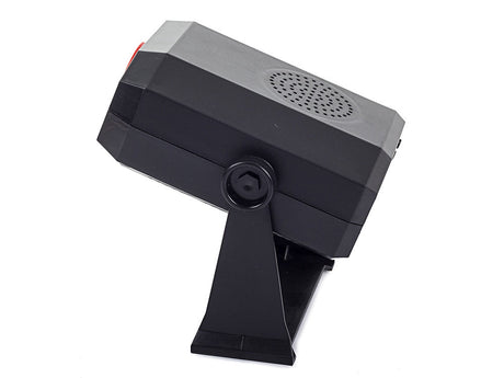 Laserprojektor röd med strobe och högtalare 5 lägen 13x13x5 cm