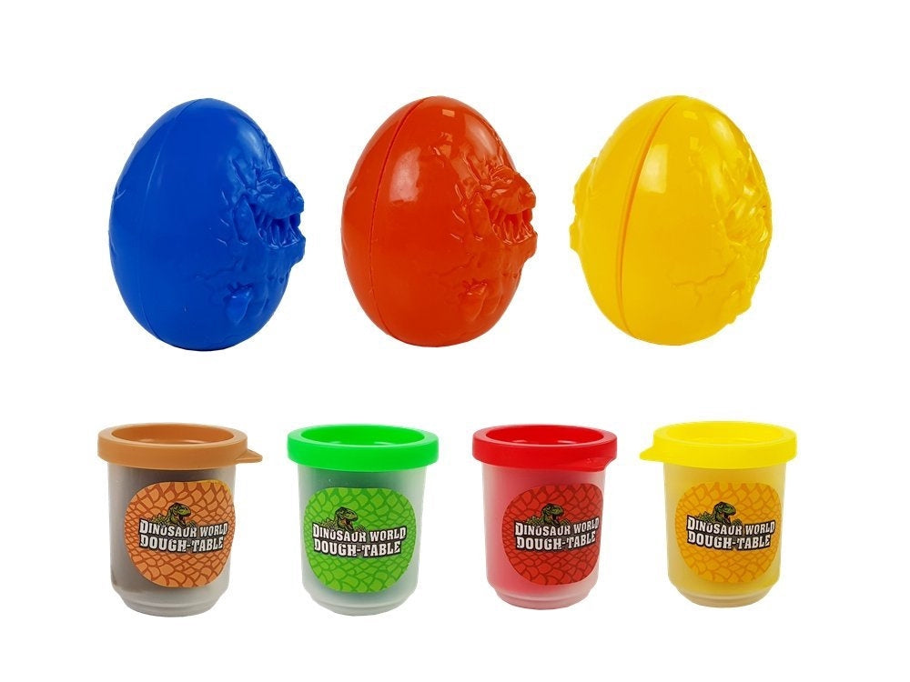Leklera dinosaurie-set med 3 ägg och verktyg, från 3 år