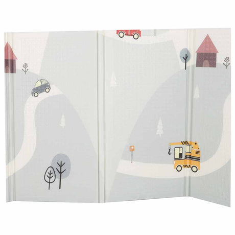 Lekmatta skum XPE 150x200 cm fällbar halkfri dubbelsidig gatumönster