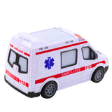 Leksaksambulans 20 cm med ljus & ljud, batteridriven (3xAA)