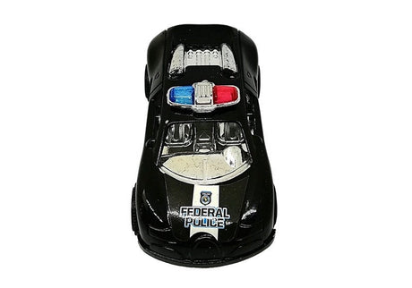 Leksaksbilar polis 6-pack i plast 9,5 cm EN71