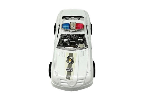 Leksaksbilar polis 6-pack i plast 9,5 cm EN71