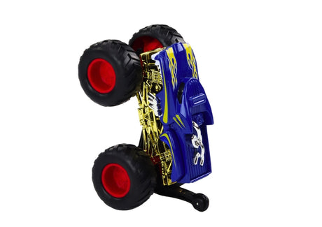 Leksaksbil off-road blå med gummihjul och hög fjädring 11 cm
