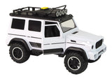 Leksaksbil offroad med friktionsdrift ljus & ljud vit 23 cm 3+ år