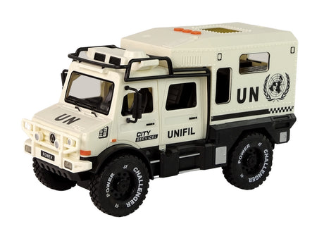 Leksaksbil terrängbil 1:14 med ljus & ljud, dragback, 24 cm