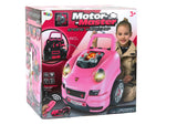Leksaksbil verkstad DIY demonteringskit rosa med ljud/ljus, 3+ år
