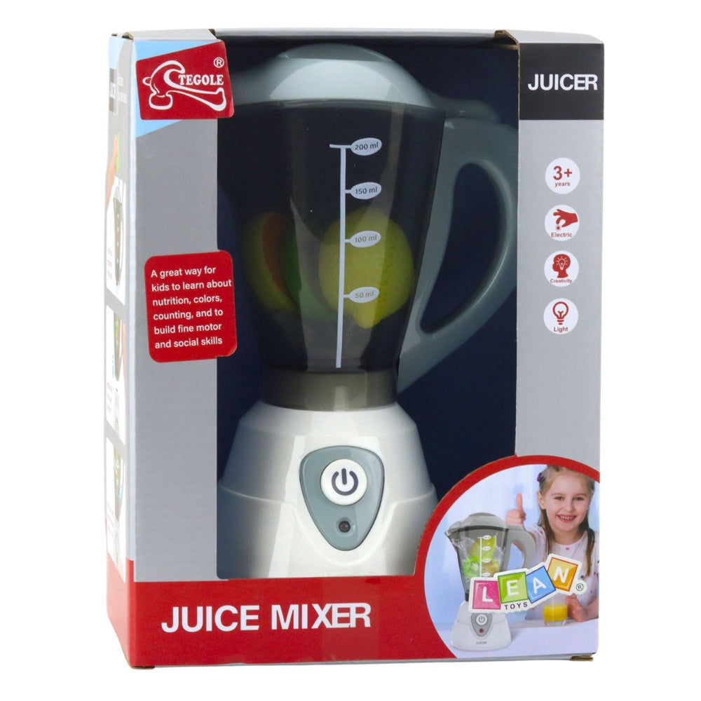 Leksaksblender med ljus/ljud och fruktskivor 3+ (2xAA ej ingår)