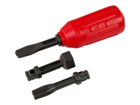 Leksaksbrandbil 34 cm med friktionsdrift, ljud/ljus och stege 3+