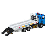 Leksaksbärgningsbil/transportlastbil med rörlig plattform, ljus & ljud