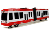 Leksaksbuss 47 cm med friktionsdrift och gummihjul, 3+ år