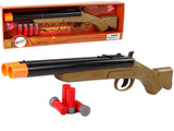 Leksakscowboy shotgun med ljudeffekt och 4 patroner, 46 cm, 3+