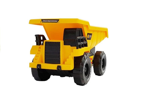 Leksaksdumper 25 cm med friktionsdrift, ljud och ljus, 3+ år