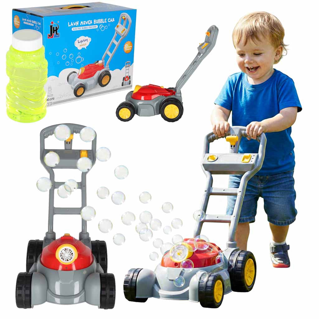 Leksaksgräsklippare med bubbelmaskin, ljud & ljus, 3+ år
