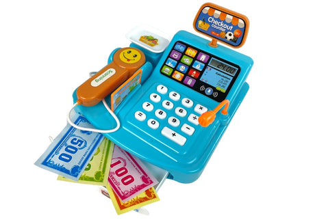 Leksakskassa med scanner, våg & kortläsare inkl. mynt, 3+ år