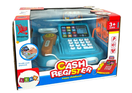 Leksakskassa med scanner, våg & kortläsare inkl. mynt, 3+ år