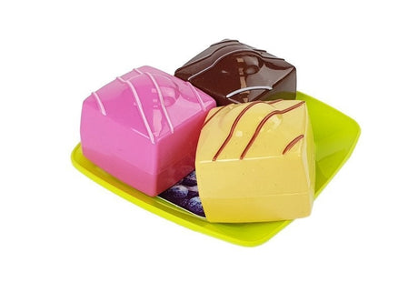 Leksakskök dessertserveringsset 12 delar med bricka, mugg, kakor 3+