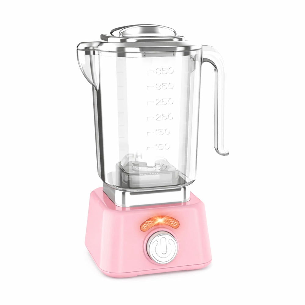 Leksaksköksapparater set 6 delar rosa/vit – kaffemaskin brödrost mixer