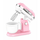 Leksaksköksapparater set 6 delar rosa/vit – kaffemaskin brödrost mixer