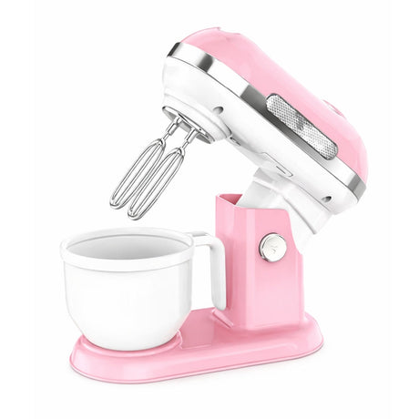 Leksaksköksapparater set 6 delar rosa/vit – kaffemaskin brödrost mixer