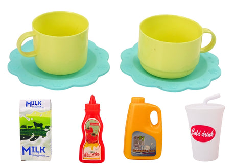 Leksaksmixer set med ljus/ljud, vattenvirvel, frukt & tillbehör