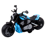 Leksaksmotorcykel blå med ljus och ljud, 22,5 cm, inkl. 3x AG13