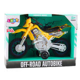 Leksaksmotorcykel dirt bike off-road med ljus/ljud 27 cm, batterier