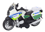 Leksaksmotorcykel med friktionsdrift 16 cm, 6-pack (slumpad design)