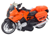 Leksaksmotorcykel med friktionsdrift 16 cm, 6-pack (slumpad design)