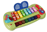 Leksakspiano baby grand med ljus, 8 toner och melodier, 18+ mån