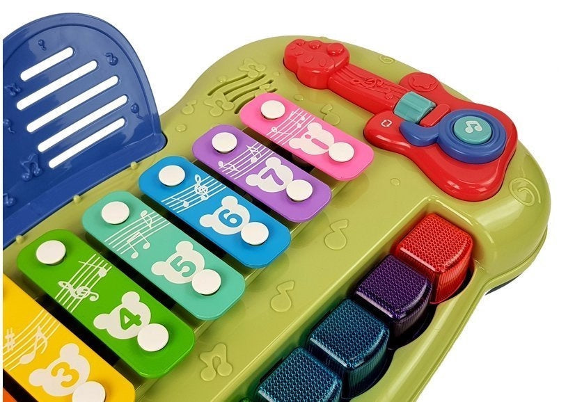 Leksakspiano baby grand med ljus, 8 toner och melodier, 18+ mån