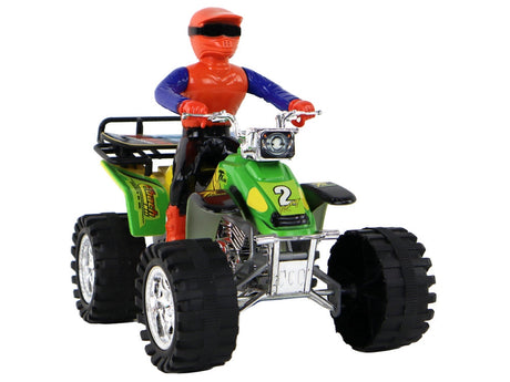 Leksaksquad friktionsdrift med pusher 19 cm grön/gul 3+ år