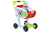 Leksaks shoppingvagn med matvaror, 26x36x45 cm