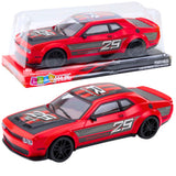 Leksaks sportbil med bakhjulsdrift push-and-go röd 28 cm nr 29