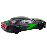 Leksaks sportbil med bakhjulsdrift push-and-go svart/grön 28 cm