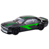 Leksaks sportbil med bakhjulsdrift push-and-go svart/grön 28 cm