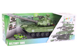 Leksakstank demonterbar 42 cm med ljus/ljud och 2 militärfordon