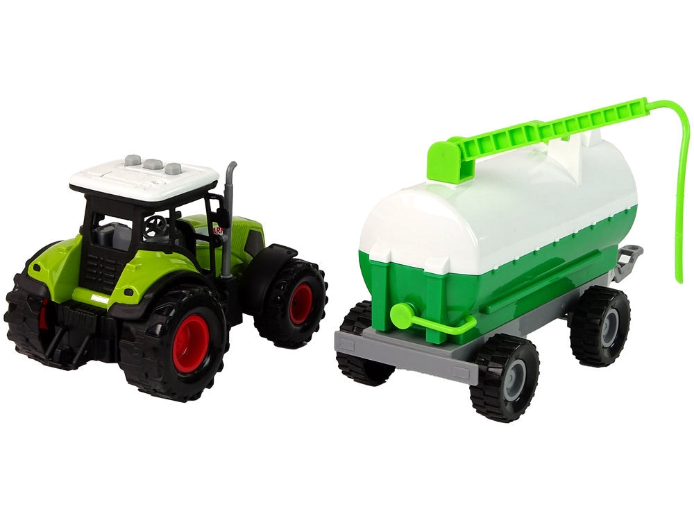 Leksakstraktor med tankvagn och ljud, 3+ år, batterier ingår