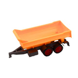 Leksakstraktor med tippvagn och fodervagn 53,5 cm plast
