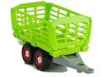 Leksakstraktor med trailer och skruvmejsel, demonterbar, 43 cm