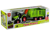 Leksakstraktor med trailer och skruvmejsel, demonterbar, 43 cm