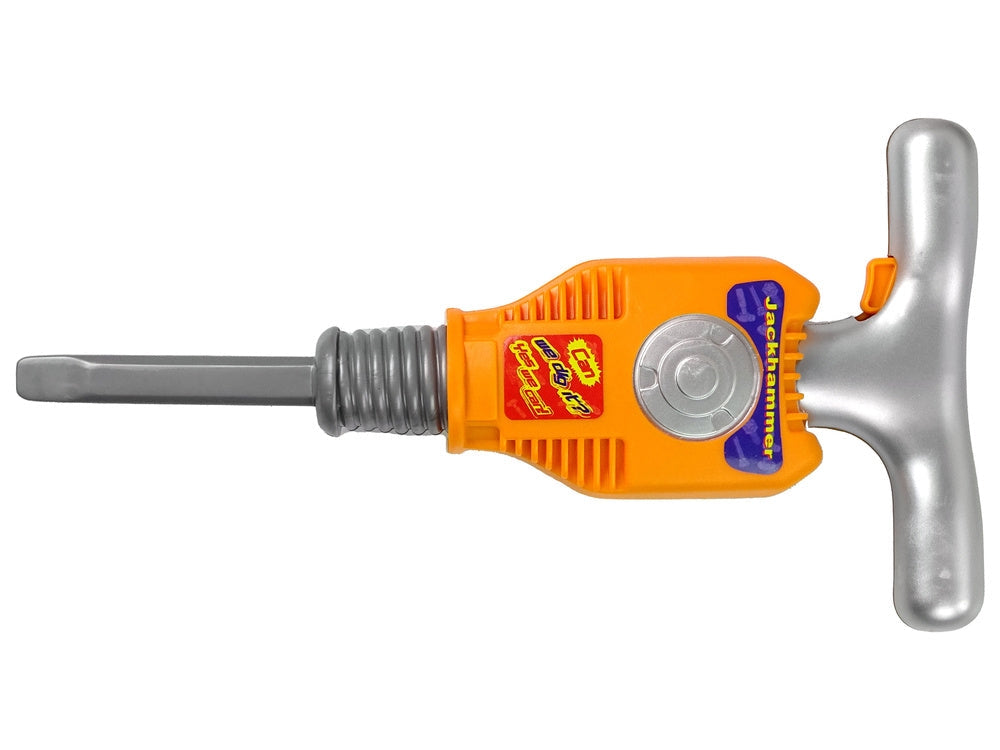 Leksaksverktygsset jackhammer med hörselskydd & skyddsglasögon 3+