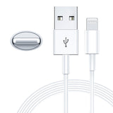 Lightning till USB-kabel 1 m vit 2-pack för iPhone/iPad, laddning & synk
