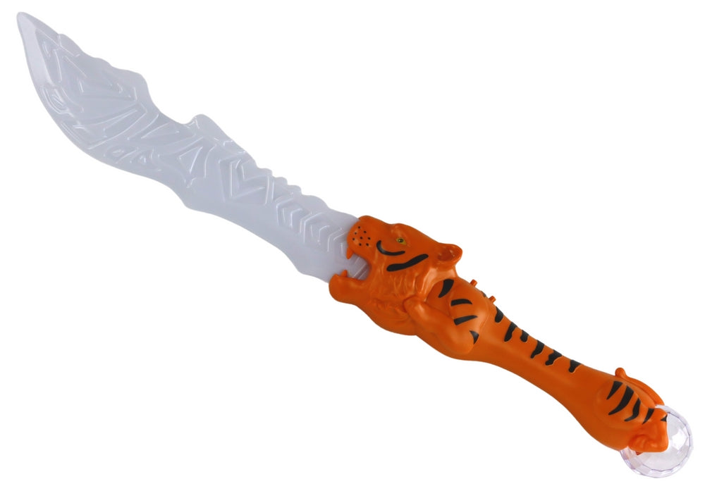 Ljussabel leksak 61 cm med LED och ljud, tigerhandtag, 3+ år
