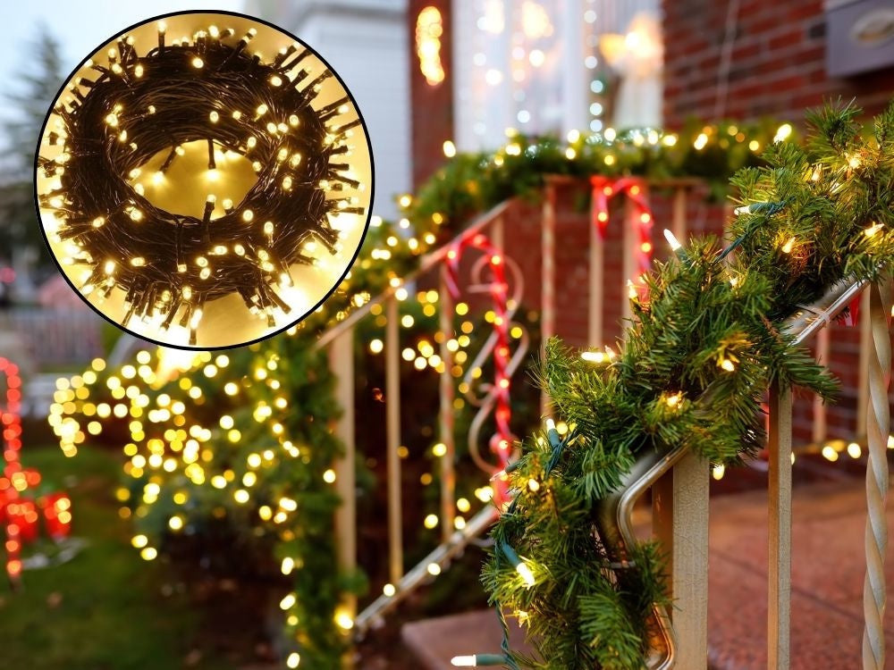 Ljusslinga 500 LED varmvit 7 lägen inomhus 220–240 V