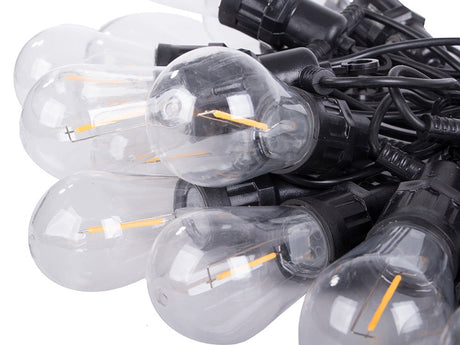 Ljusslinga utomhus 15 LED varmvit 15 m IP44