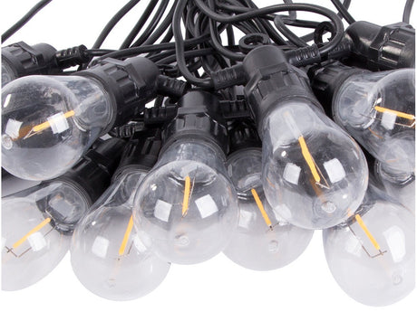 Ljusslinga utomhus 15 LED varmvit 15 m IP44