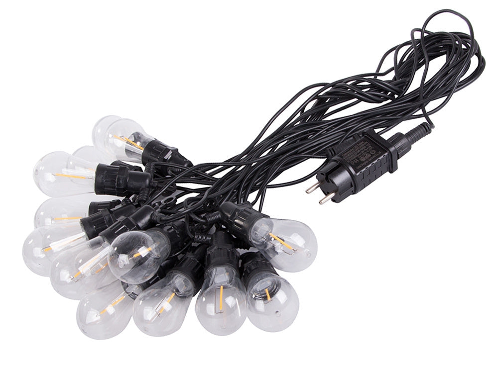 Ljusslinga utomhus 15 LED varmvit 15 m IP44