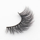 Lösögonfransar faux mink svarta 15 mm 5 par (10 st) utan lim