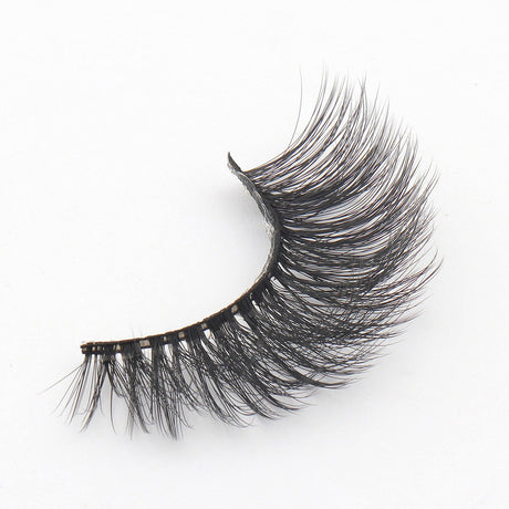 Lösögonfransar faux mink svarta 15 mm 5 par (10 st) utan lim